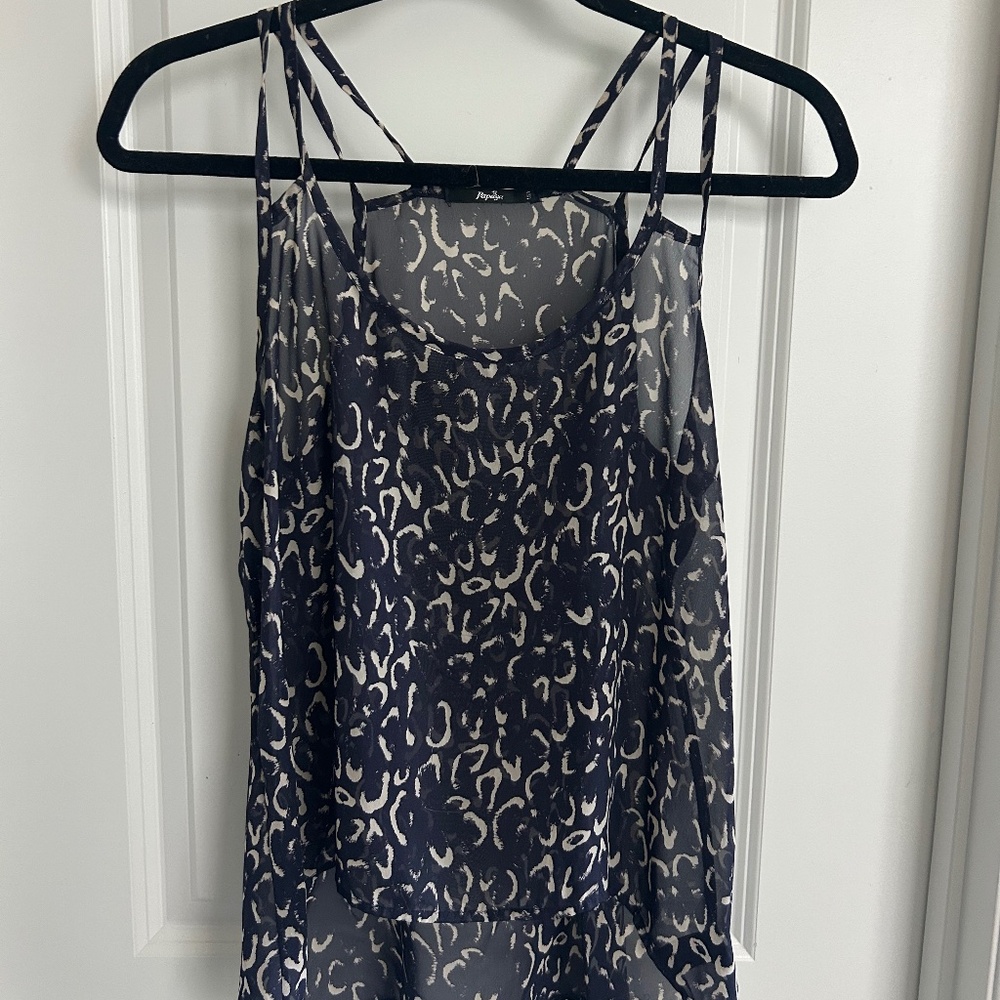 Sheer Leopard Print Tank